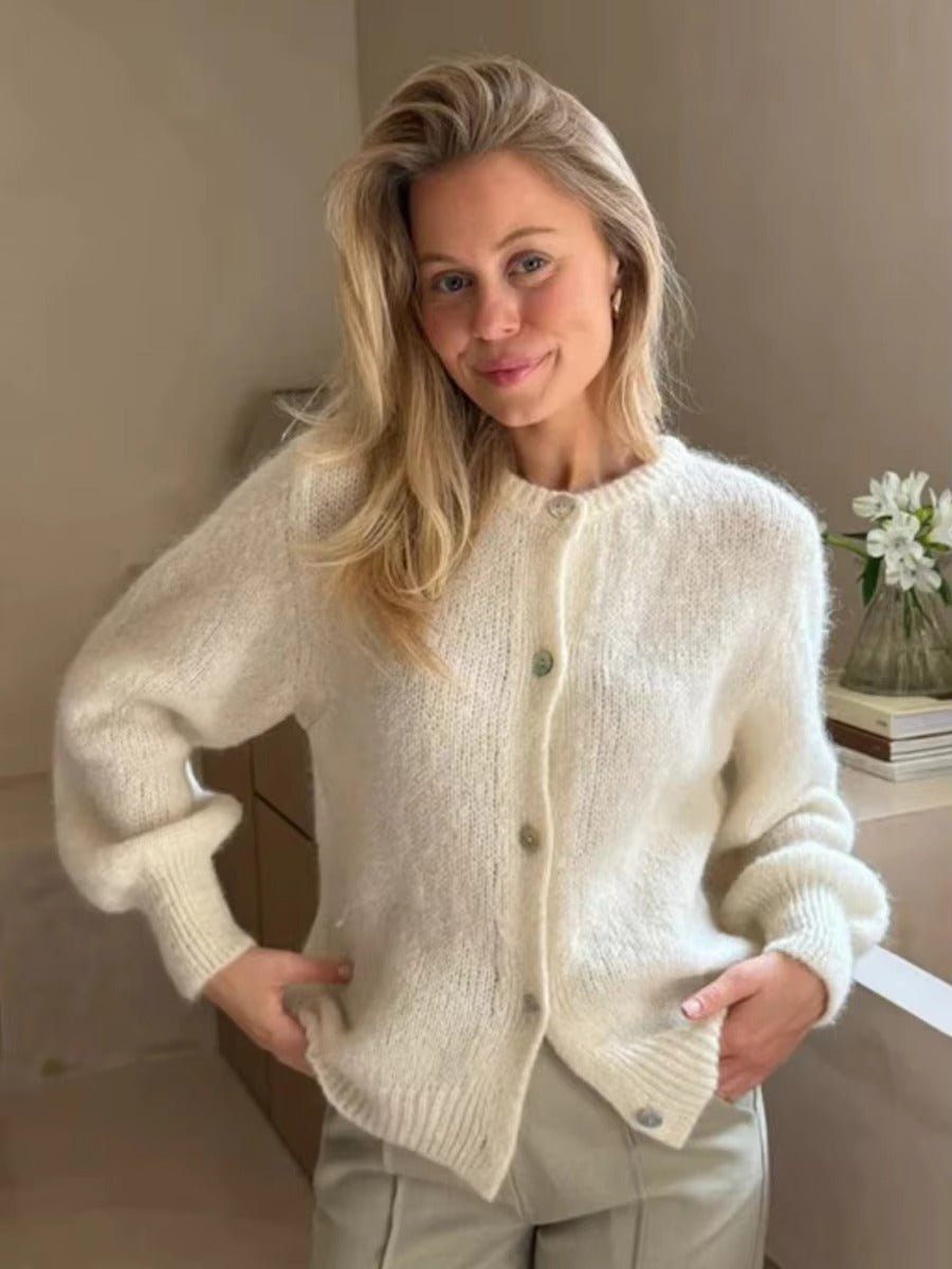 Hazel zacht gebreid vest