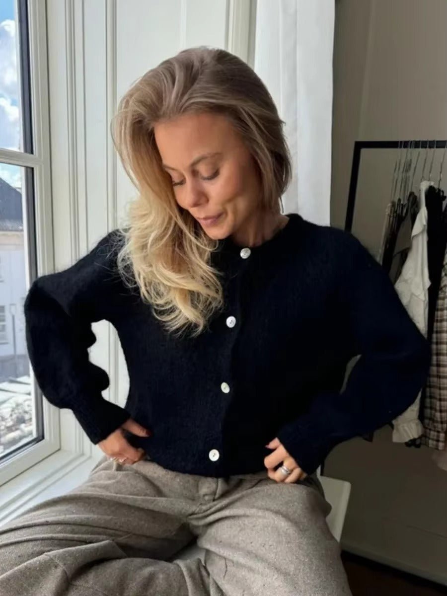 Hazel zacht gebreid vest