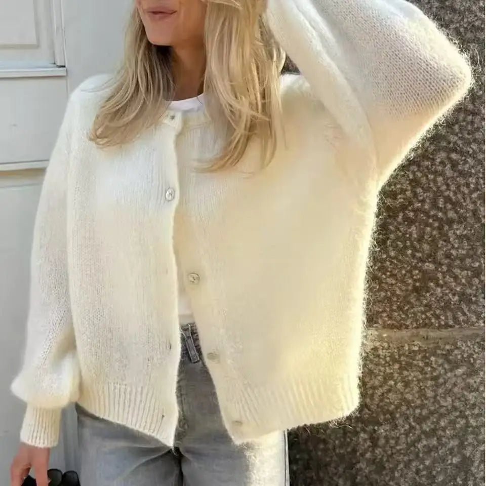 Hazel zacht gebreid vest