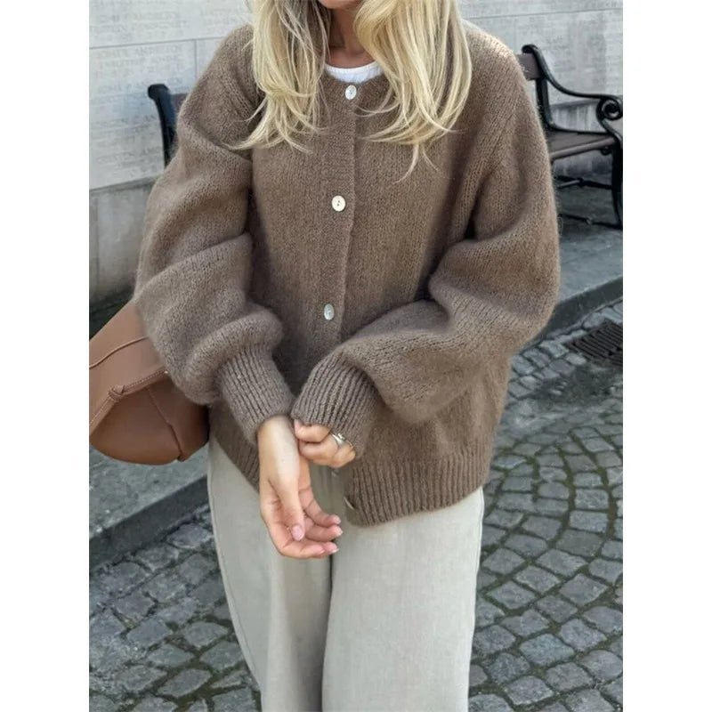 Hazel zacht gebreid vest
