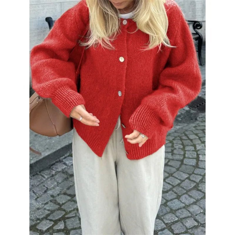 Hazel zacht gebreid vest