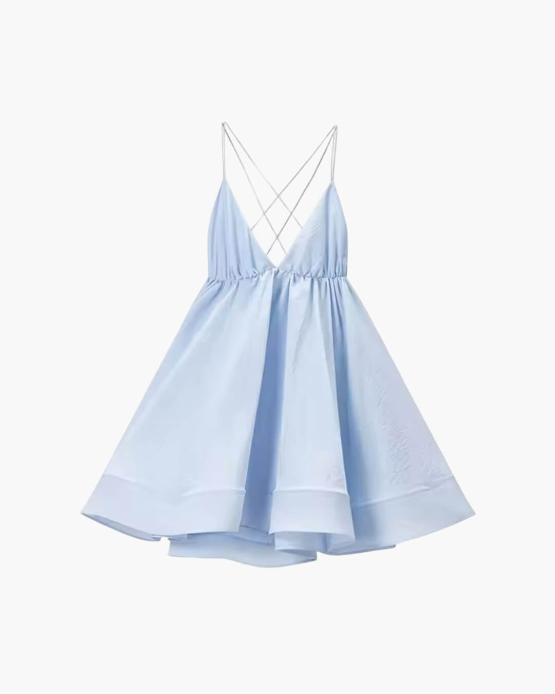Helena mini-jurk met V-hals en schouderbandjes