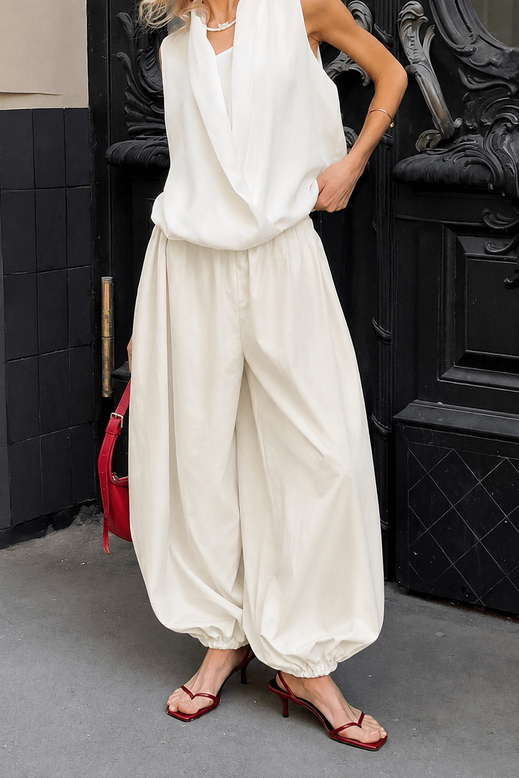 Baggy broek Inga met elastische taille