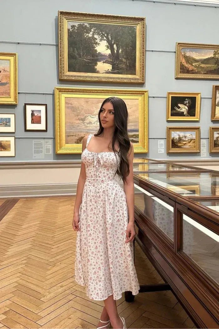 Isabella korsetjurk tot halverwege de kuit