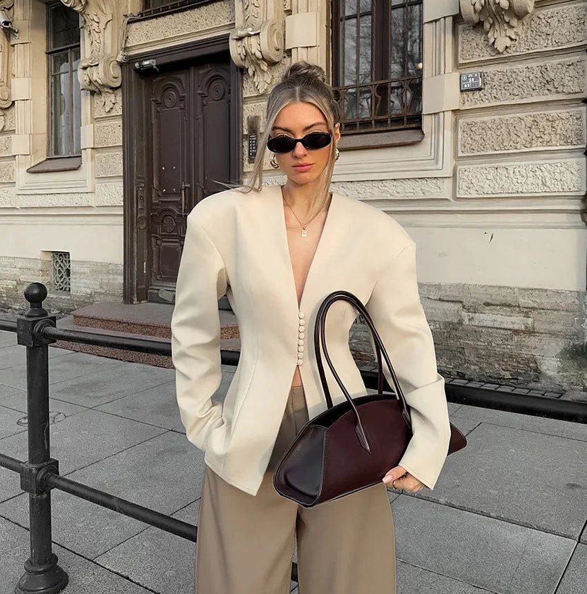 Isadora Getailleerde blazer met schoudervulling