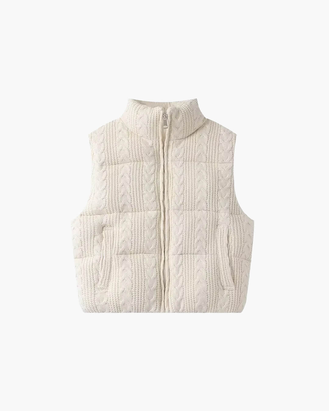 Jayden gebreid mouwloos vest