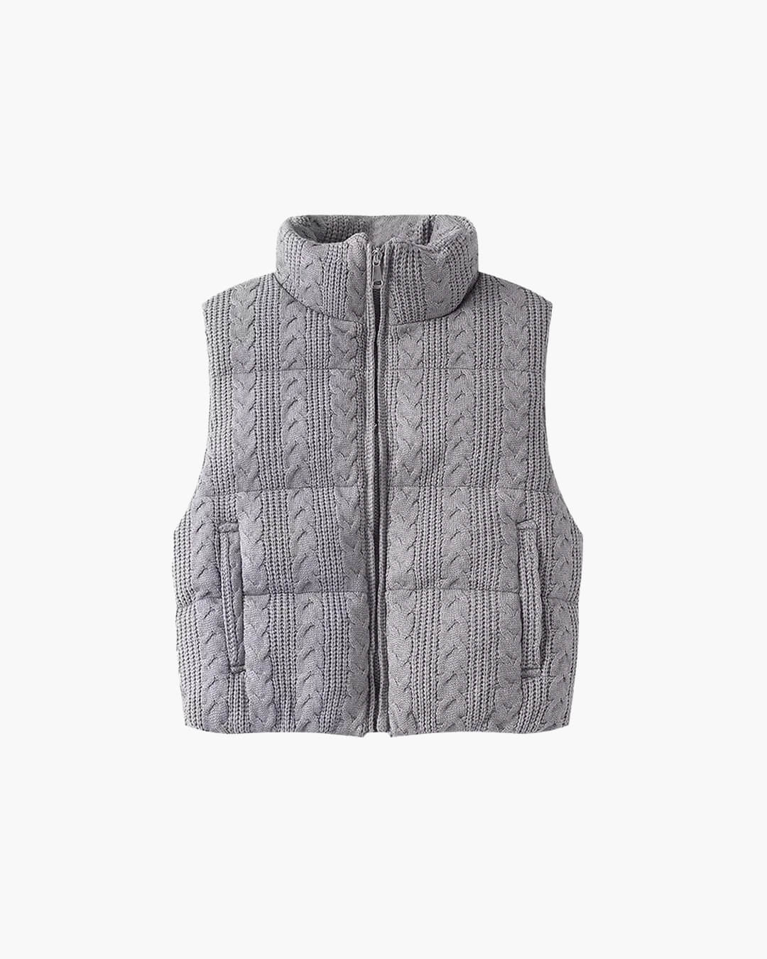 Jayden gebreid mouwloos vest
