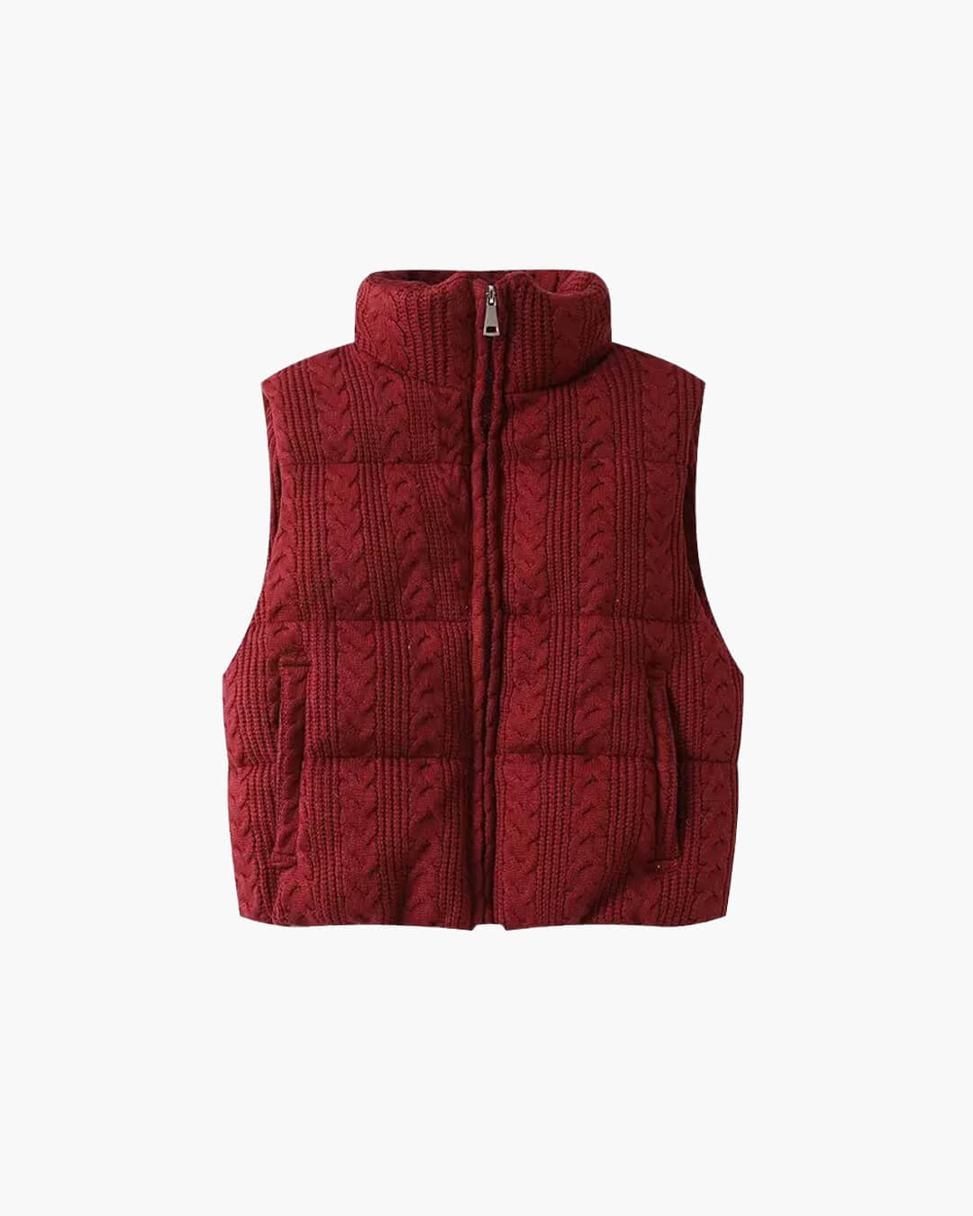 Jayden gebreid mouwloos vest