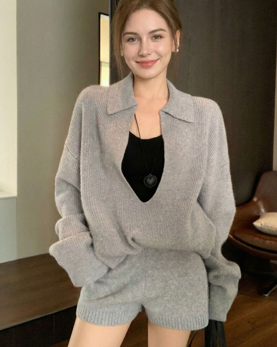 Jeannette gebreid pak