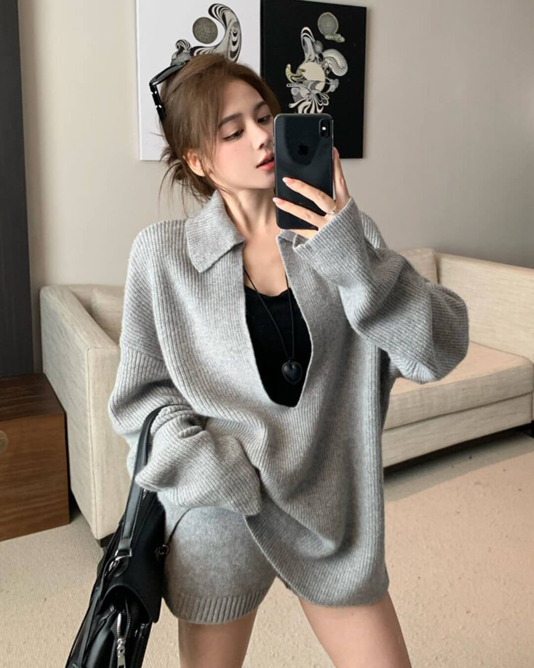 Jeannette gebreid pak