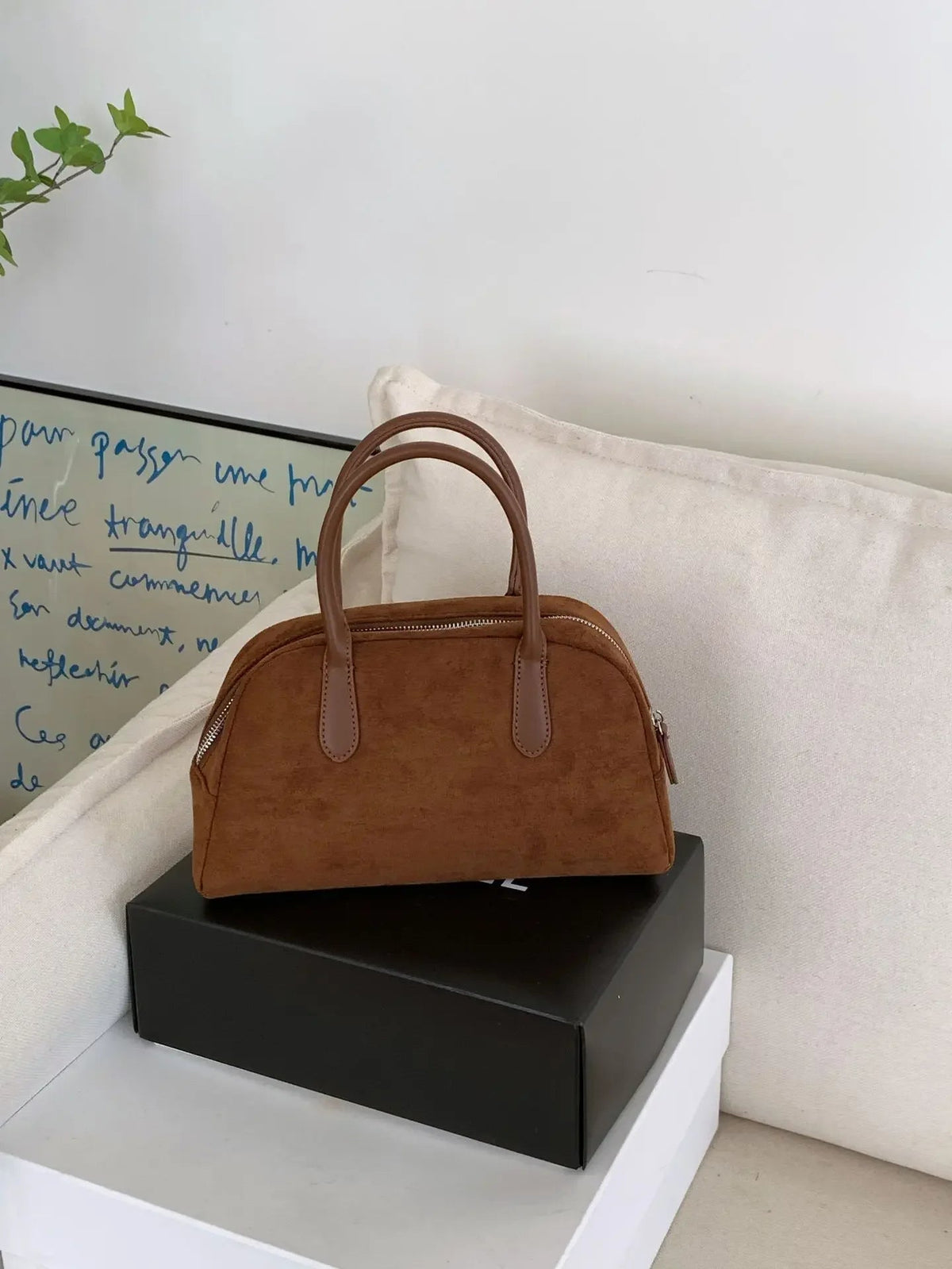 Jenny mini-tas van suède