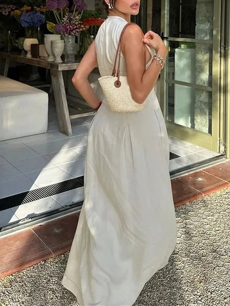 Jessica Mouwloze midi-jurk