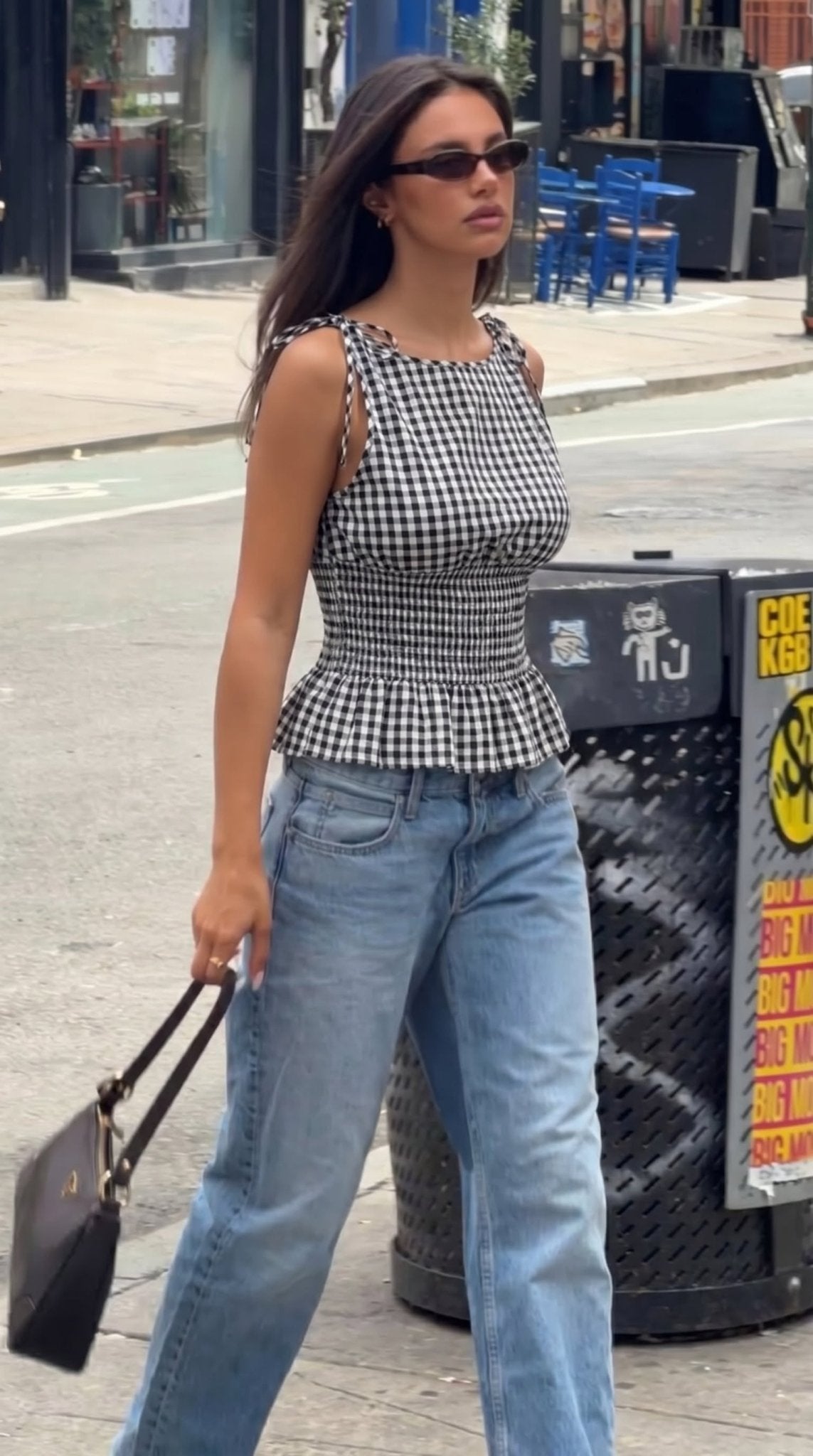 Jessica vintage geruite tanktop