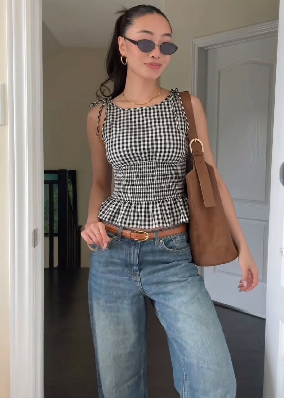 Jessica vintage geruite tanktop