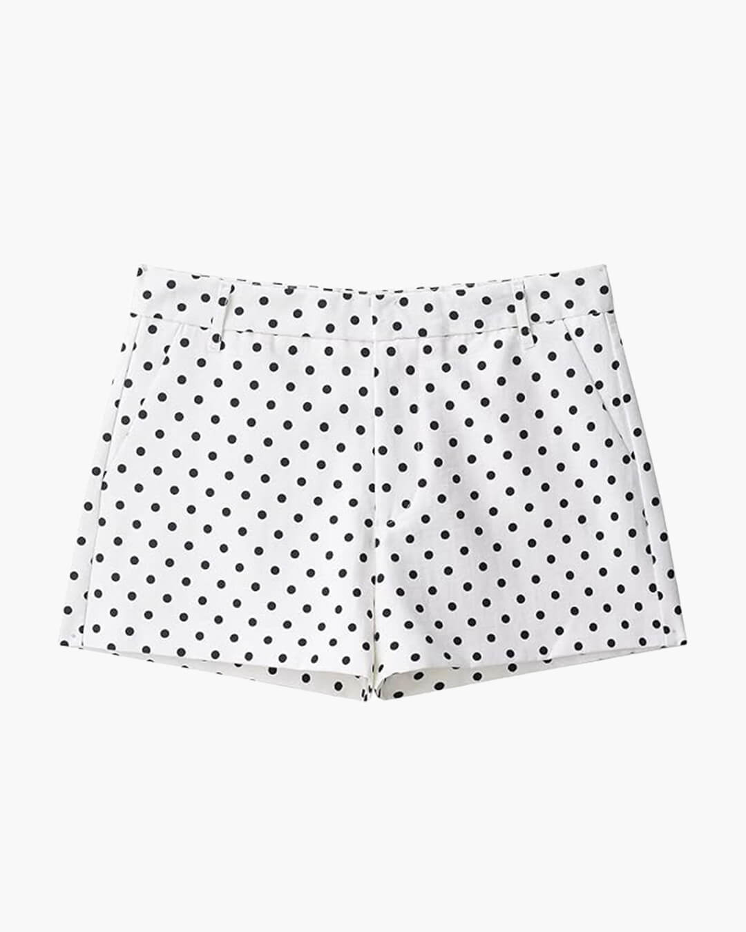 Jillian shorts met stippen en halfhoge taille