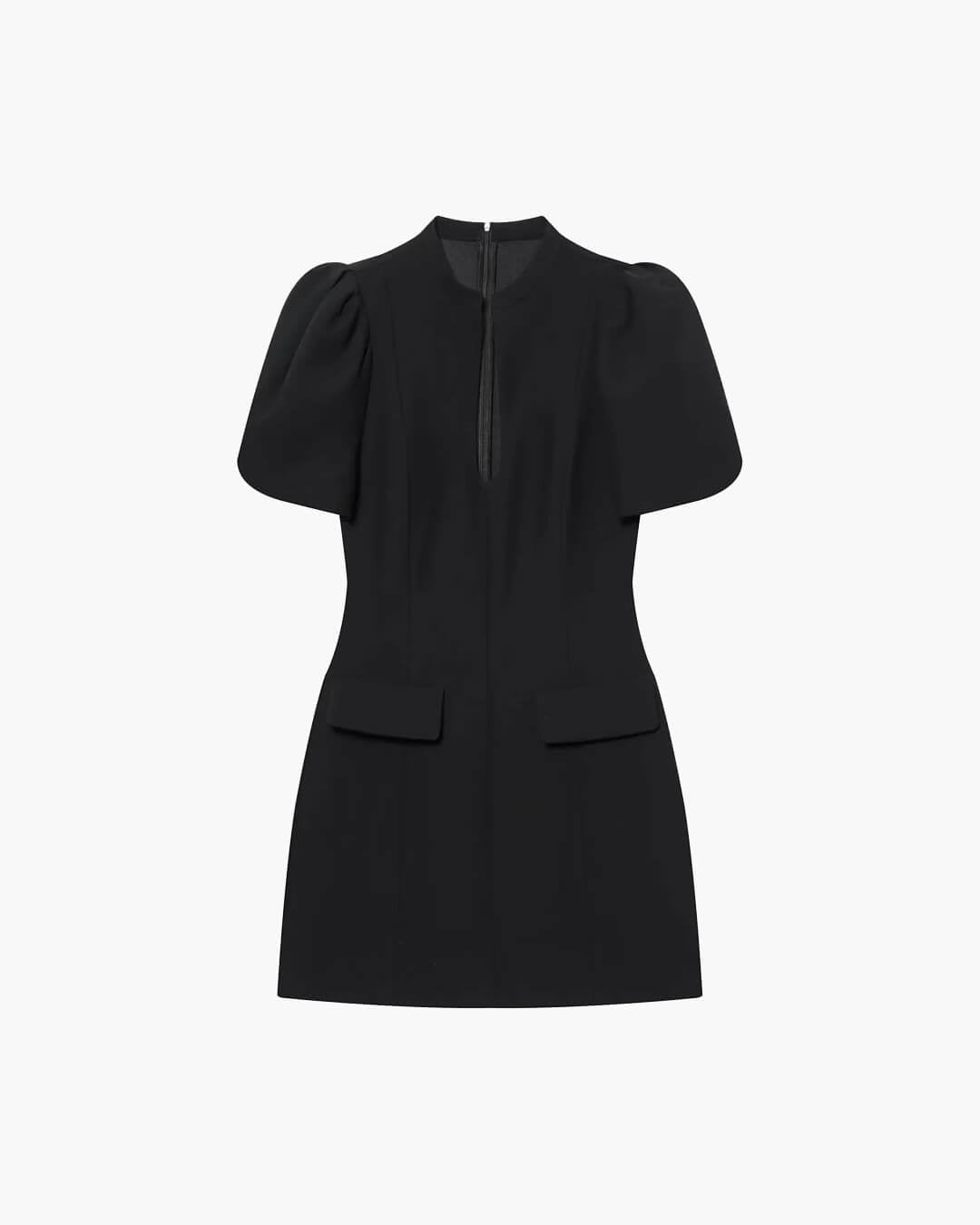 Julia mini-jurk met pofmouwen