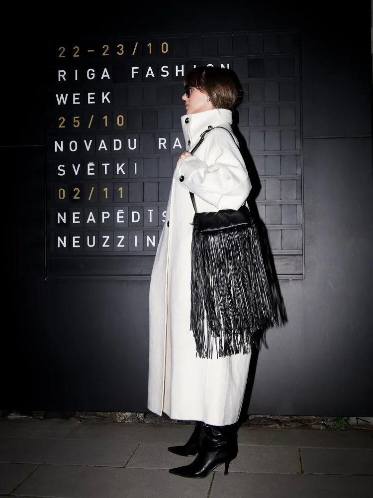 Julia Stand Collar Long Coat