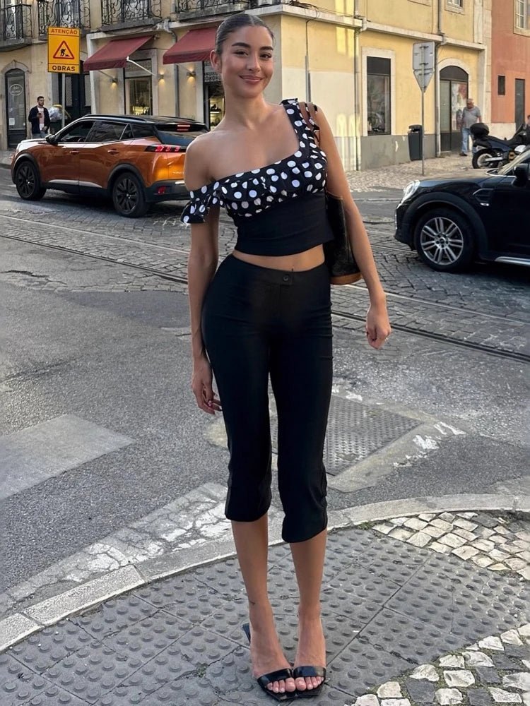 Juliette zwarte capribroek