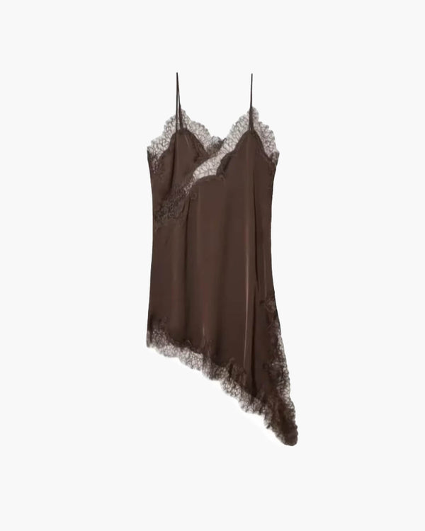 Asymmetrische satijnen mini-jurk van Kara