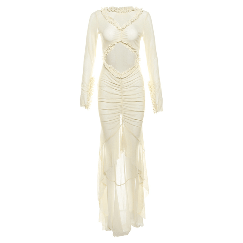 Katie-doorschijnende bodyconjurk