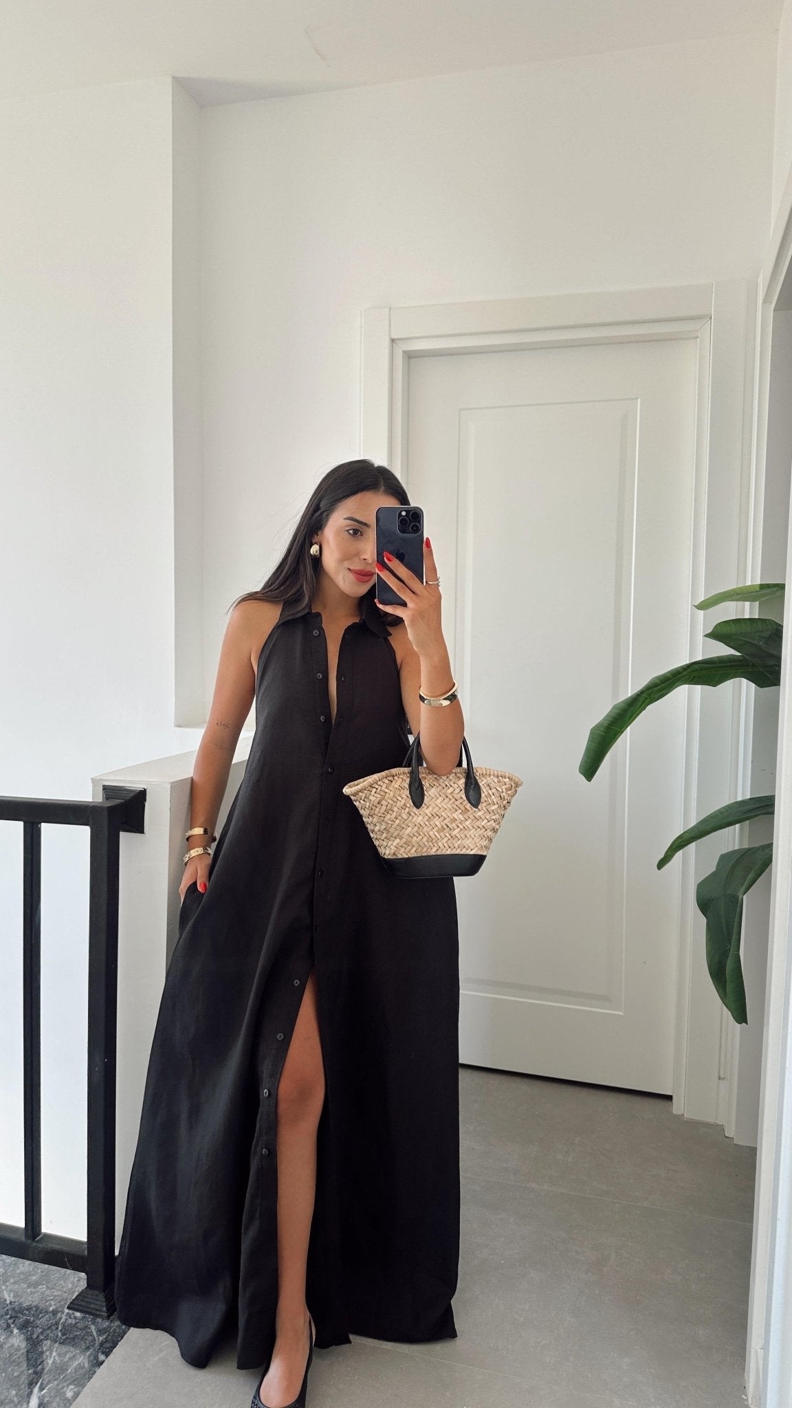 Kaya elegante halter-maxijurk