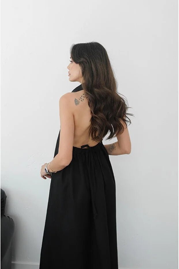 Kaya elegante halter-maxijurk
