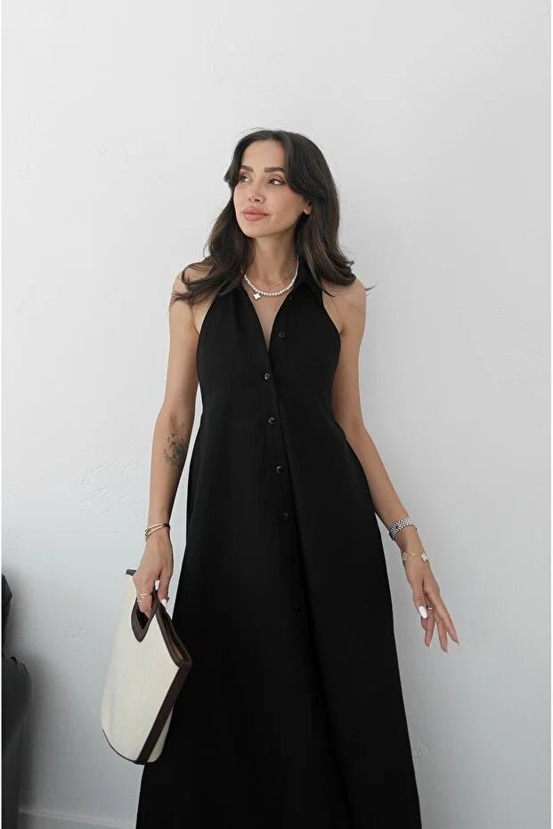 Kaya elegante halter-maxijurk