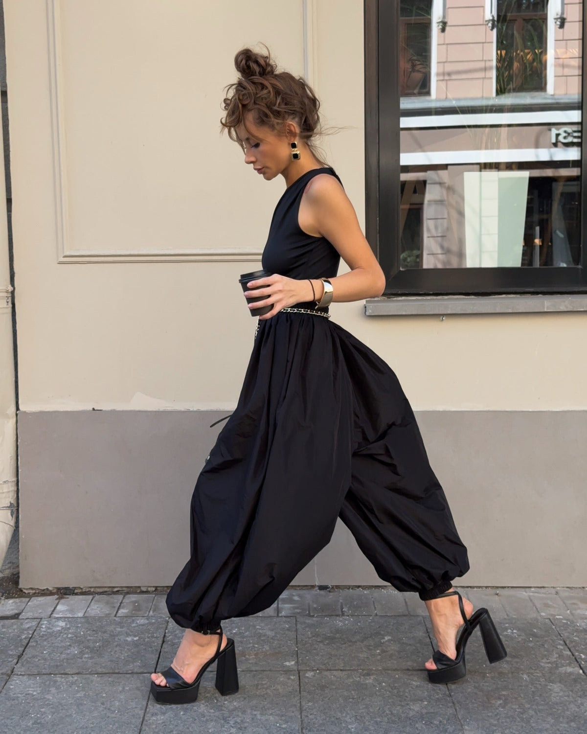 Kerry ballonbroek met hoge taille