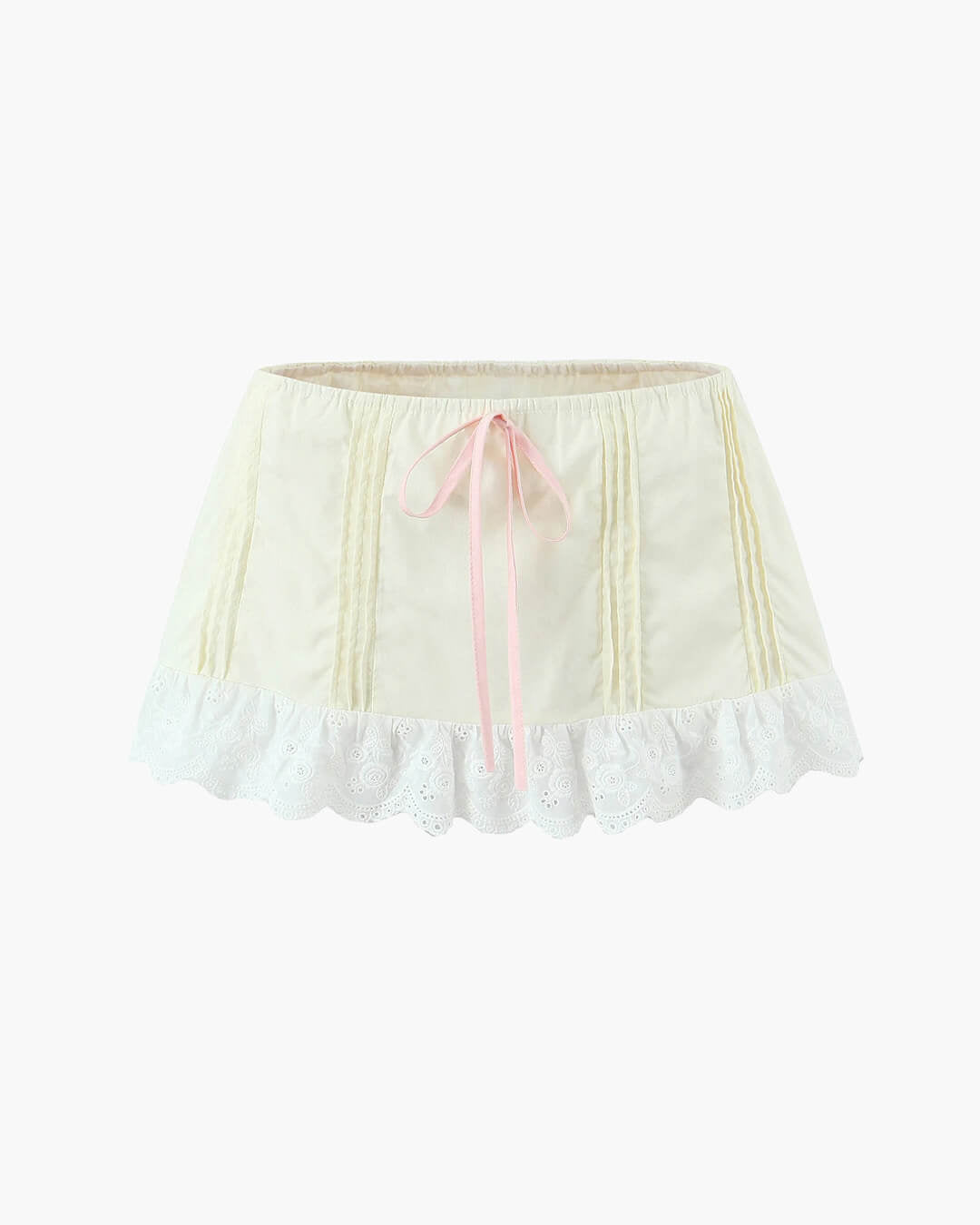 Klarissa set met minirok en kanten rand