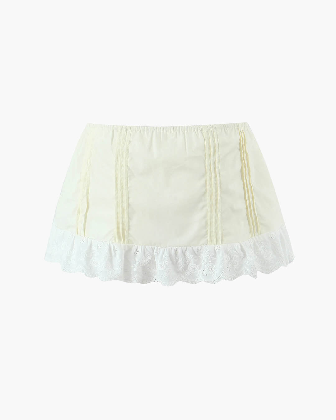 Klarissa set met minirok en kanten rand