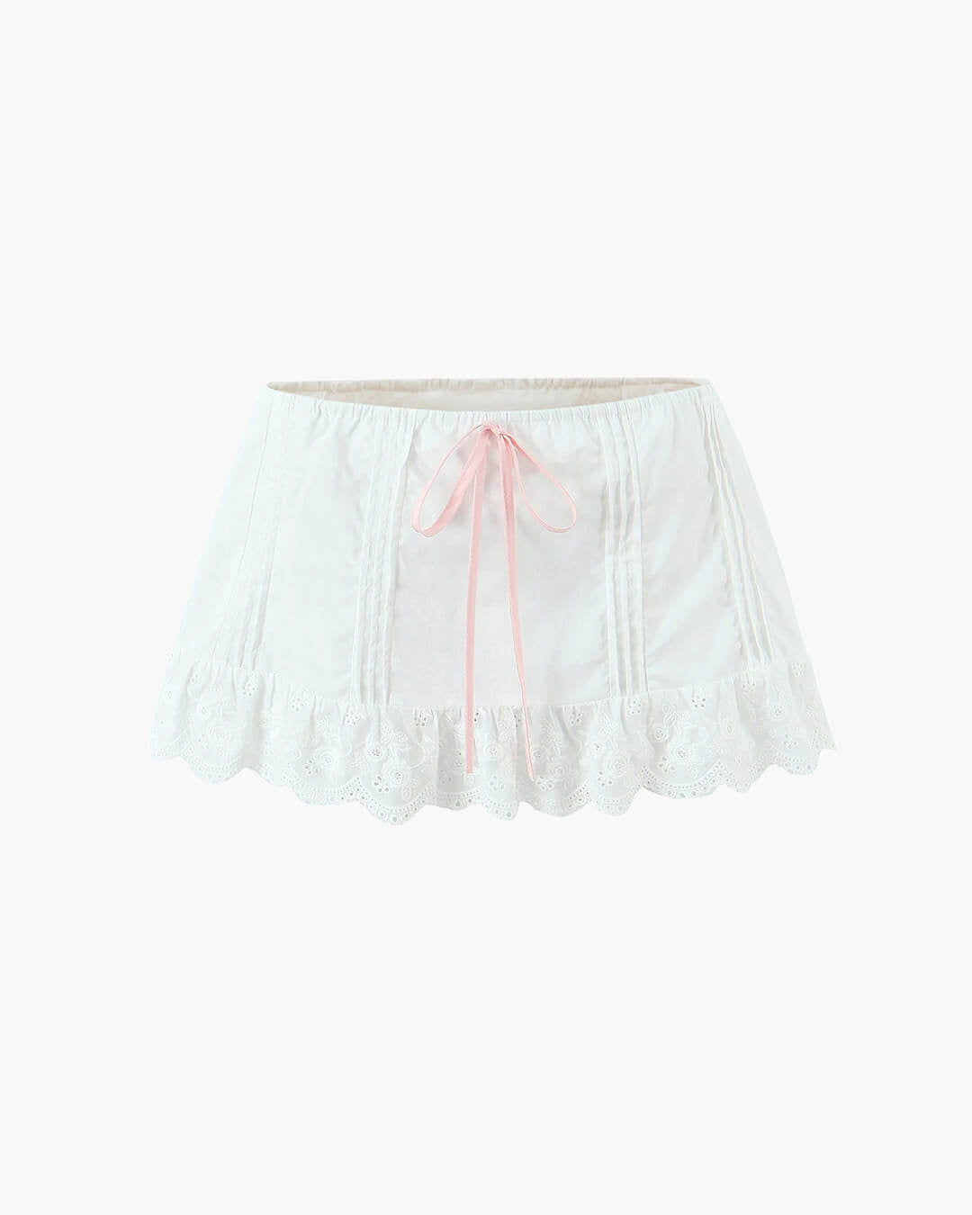 Klarissa set met minirok en kanten rand