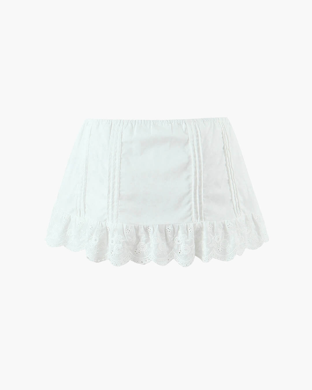 Klarissa set met minirok en kanten rand