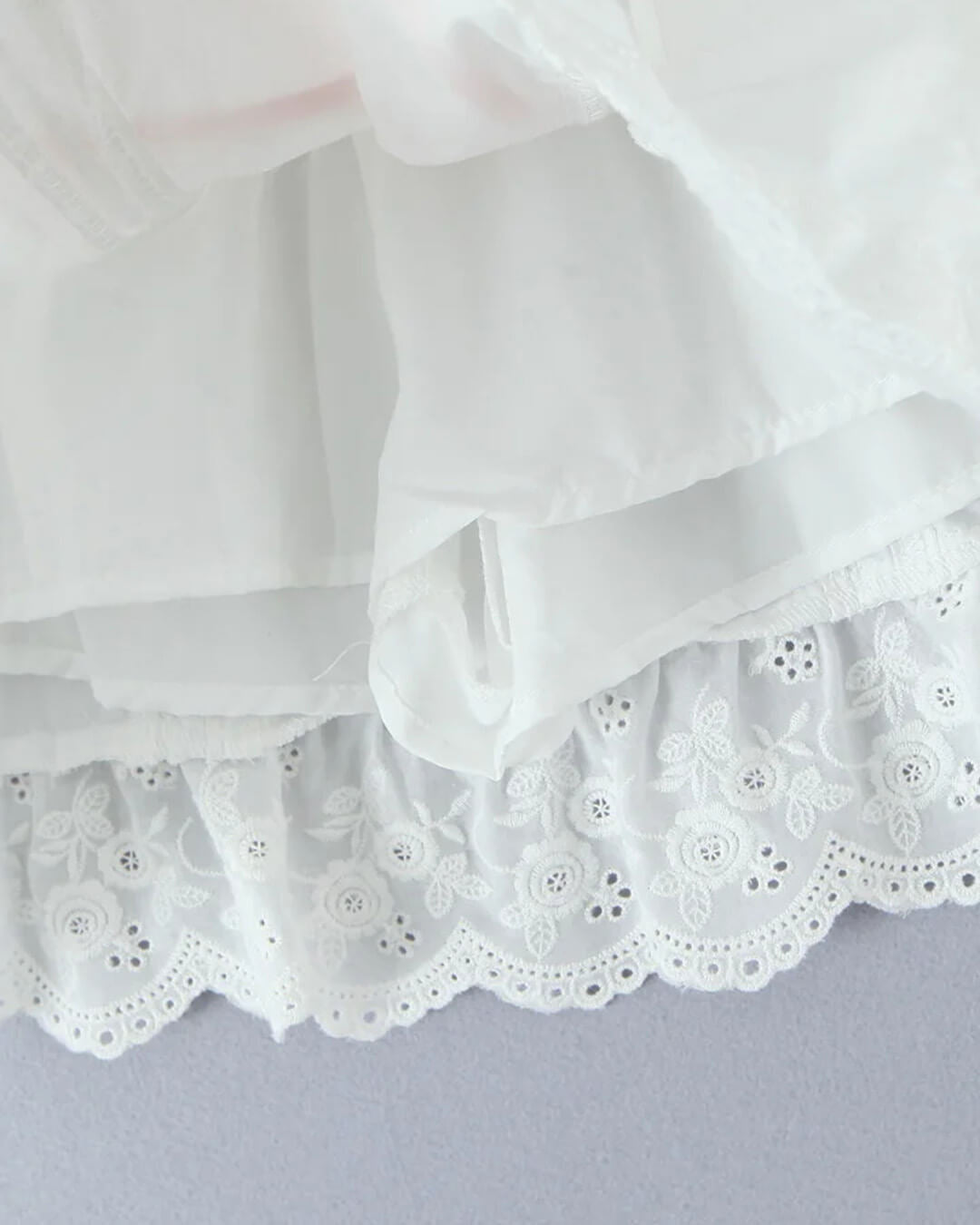 Klarissa set met minirok en kanten rand
