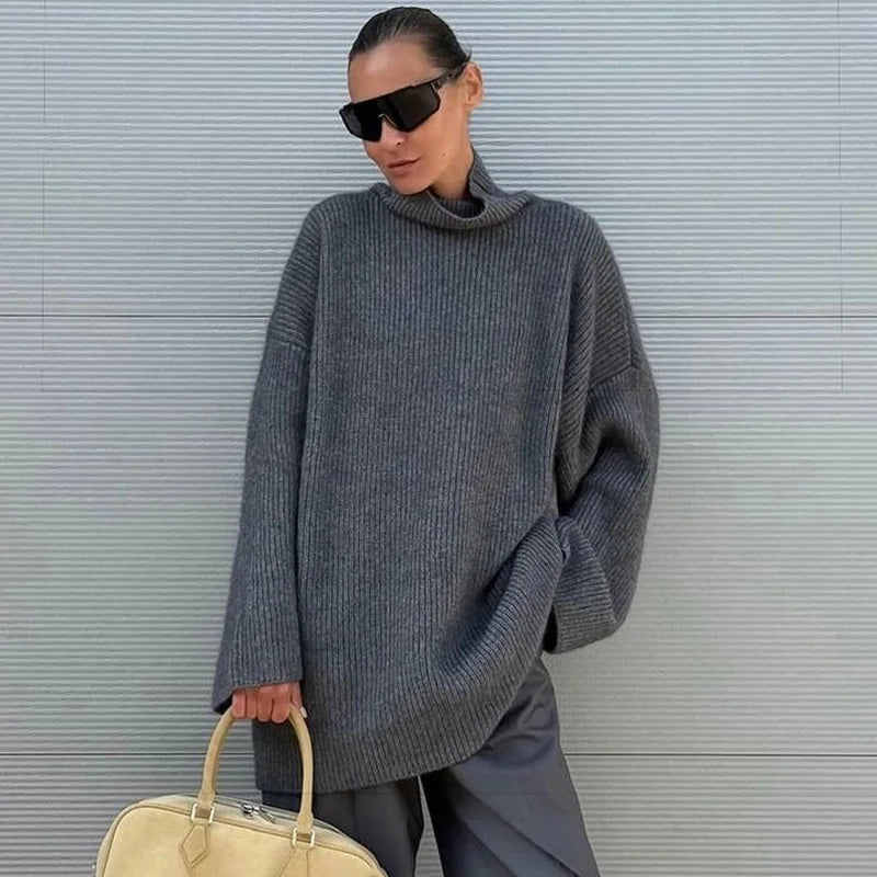 Hedda oversized gebreide jurk