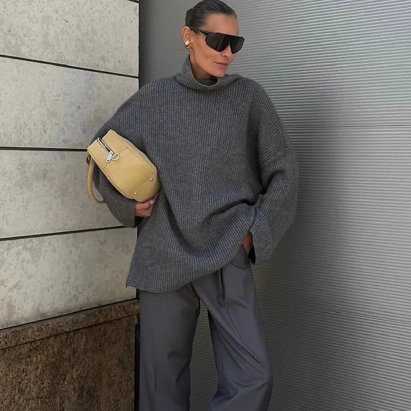 Hedda oversized gebreide jurk