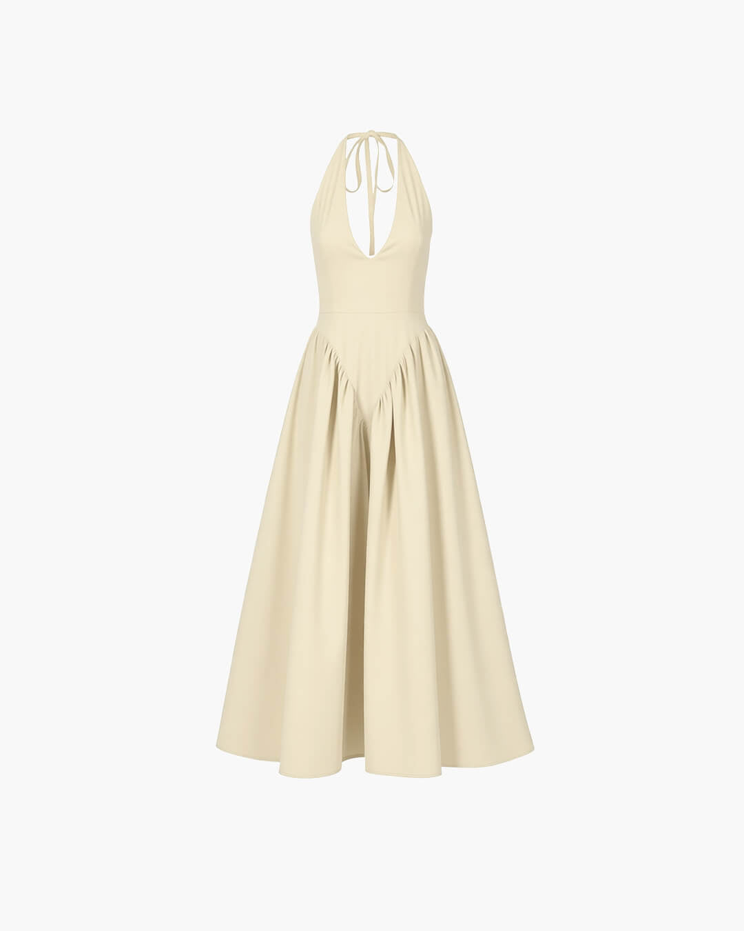 Kristy maxi-jurk met diepe hals