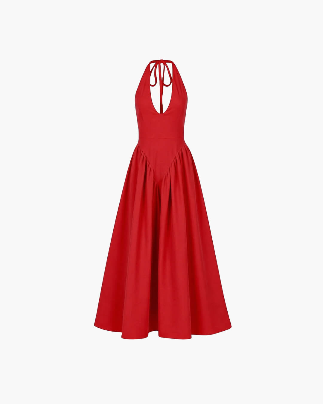 Kristy maxi-jurk met diepe hals