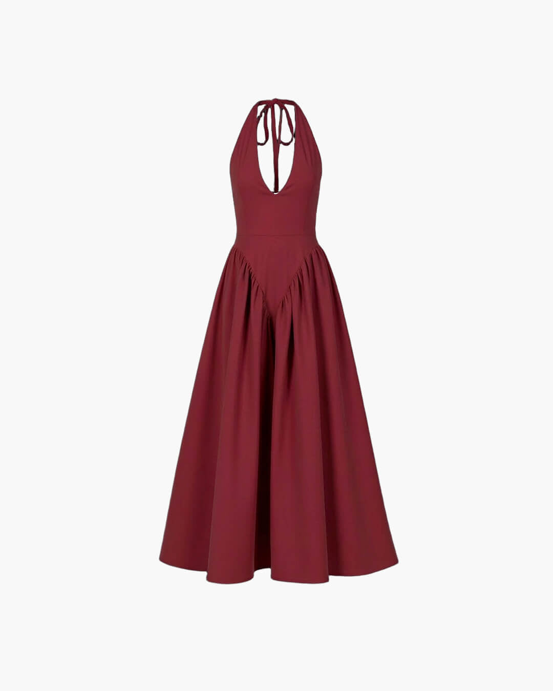 Kristy maxi-jurk met diepe hals