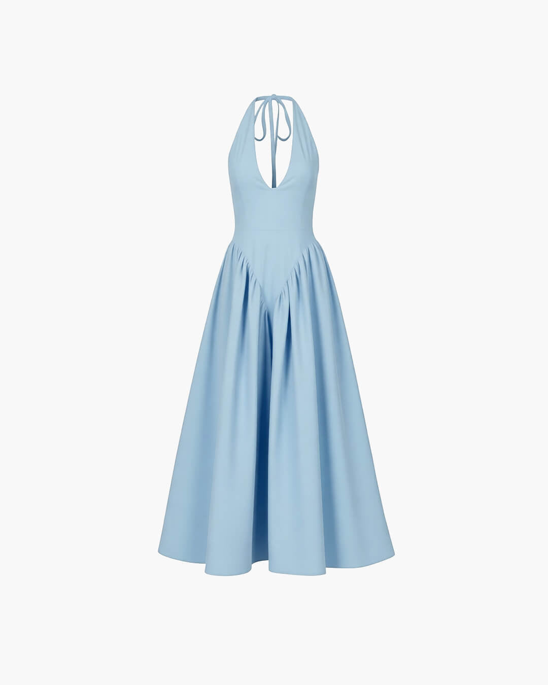 Kristy maxi-jurk met diepe hals