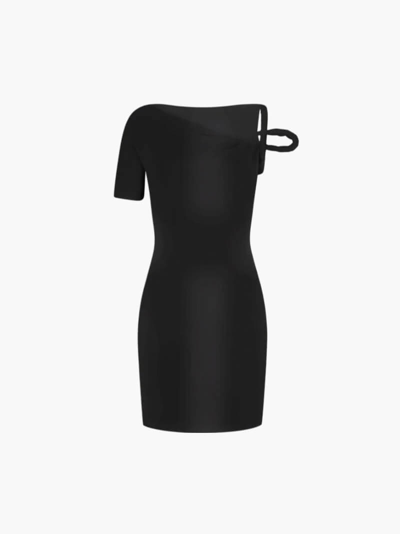 Kylie-minijurk met gedraaid detail