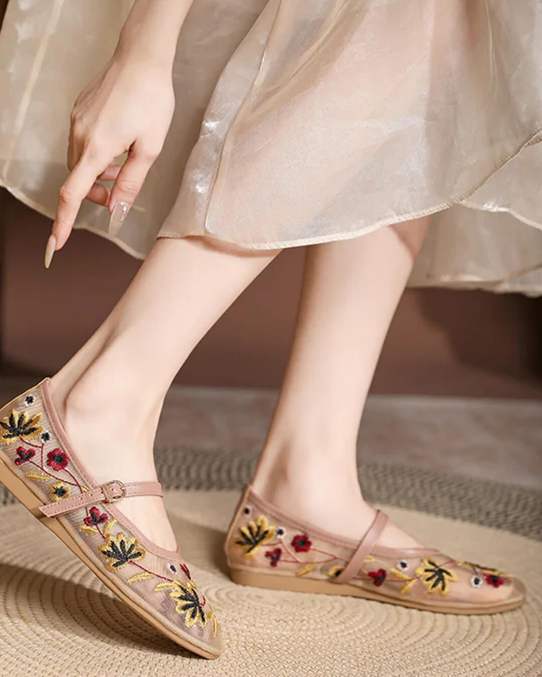 Leah geborduurde ballerina's