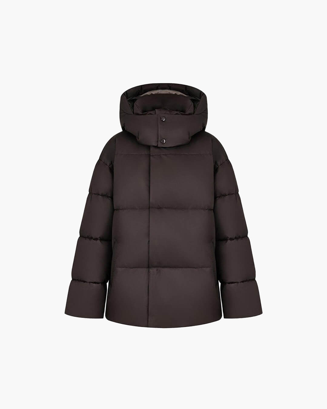 Oversized gewatteerde jas Leila met afneembare capuchon