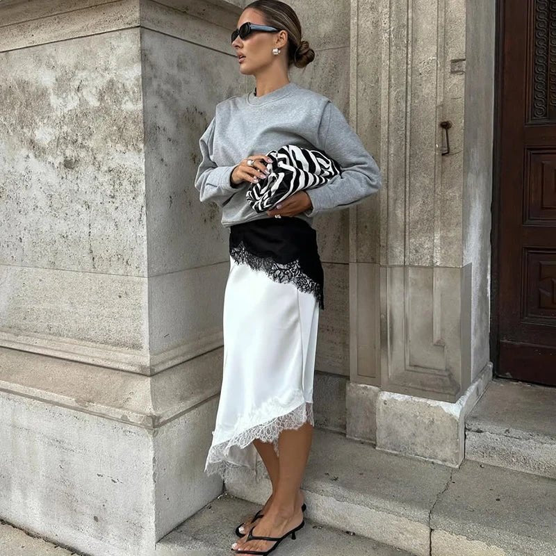 Leslie Asymmetrische midirok