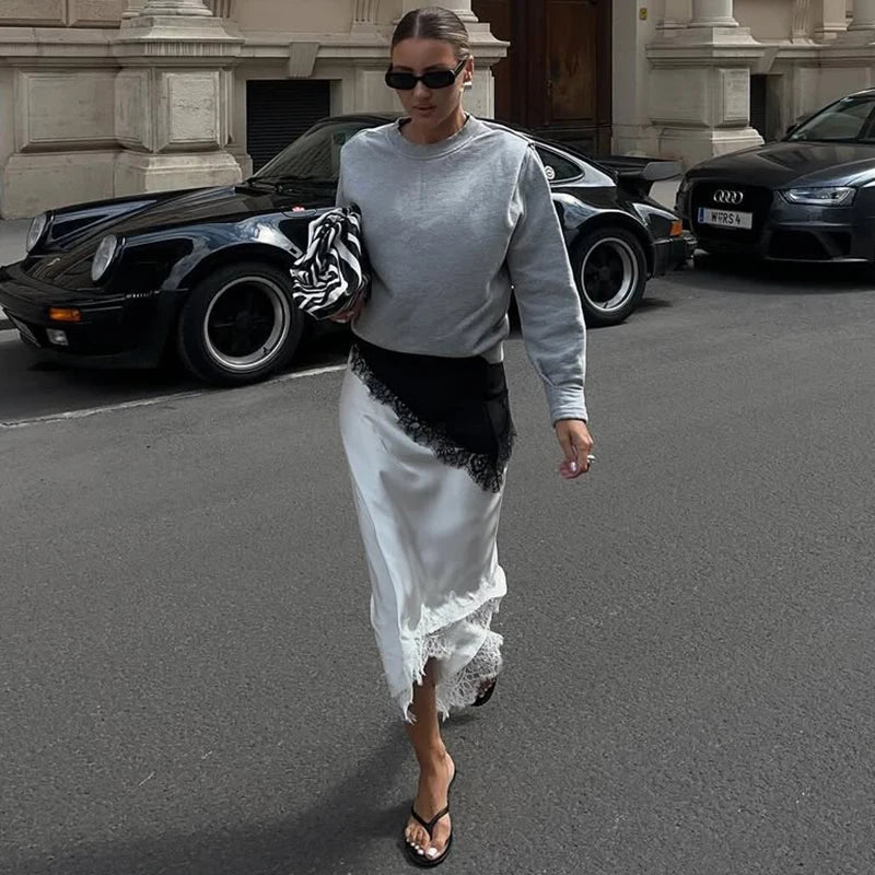 Leslie Asymmetrische midirok