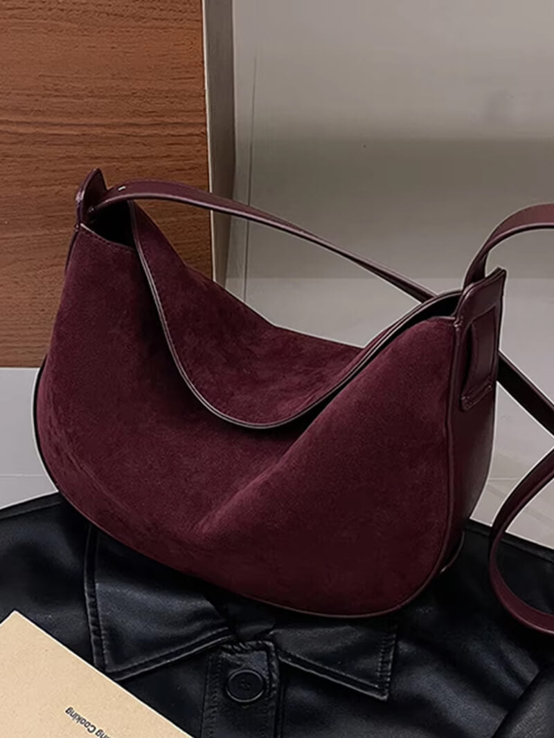 Tas van imitatie-suède Lily