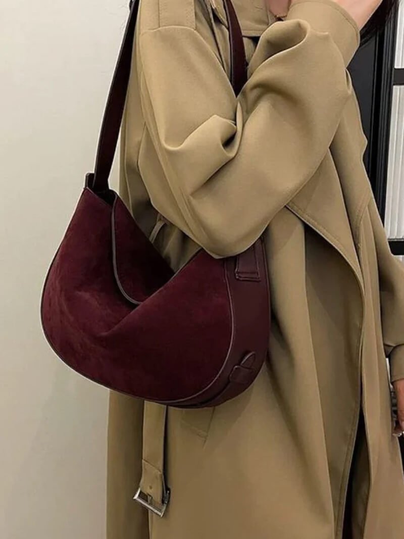 Tas van imitatie-suède Lily
