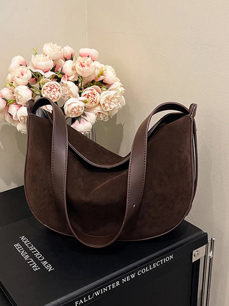 Tas van imitatie-suède Lily