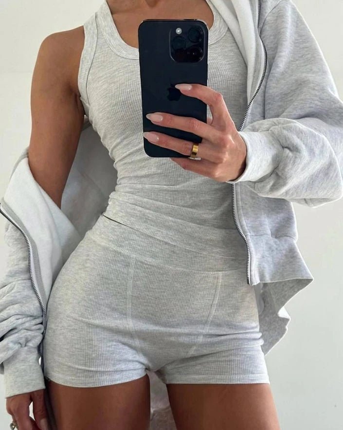 Liza set met tanktop en shorts