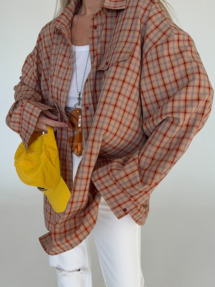 Fenna oversized geruit overhemd