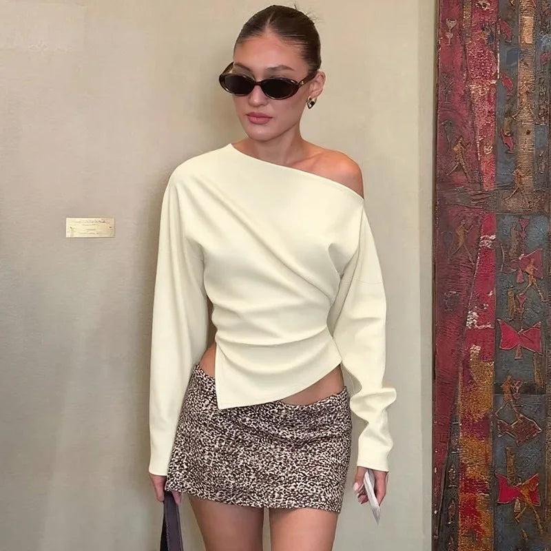 Long Sleeve Split Sweater